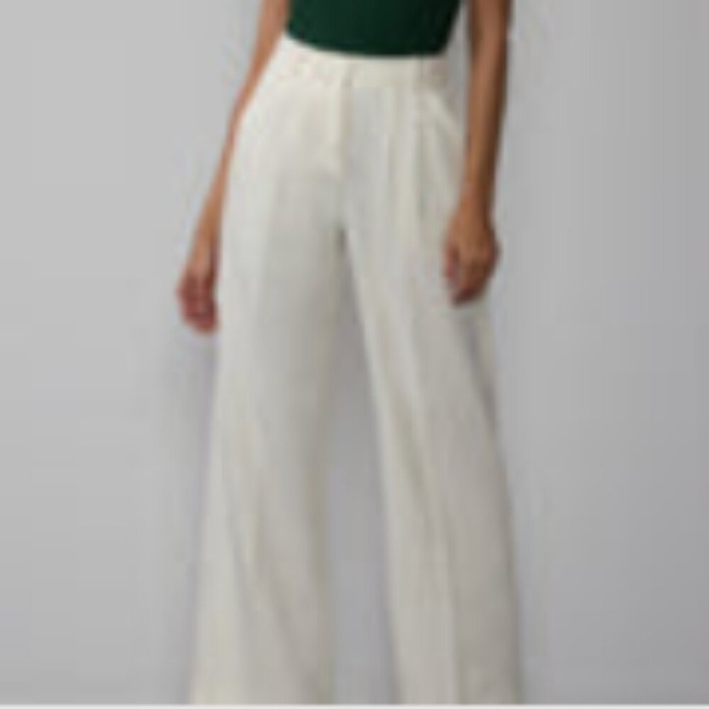 Curvy Wide Leg Pleated Pant